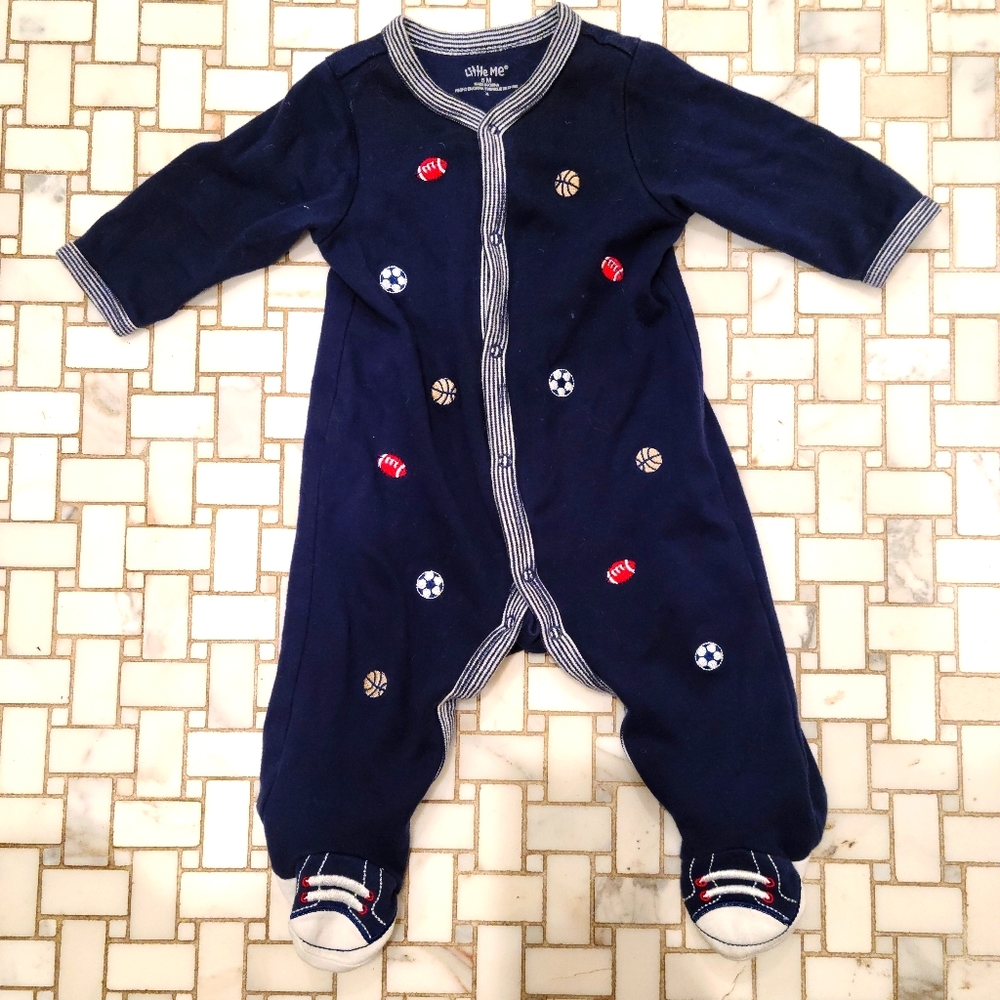 Little Me snap onesie footie pajama